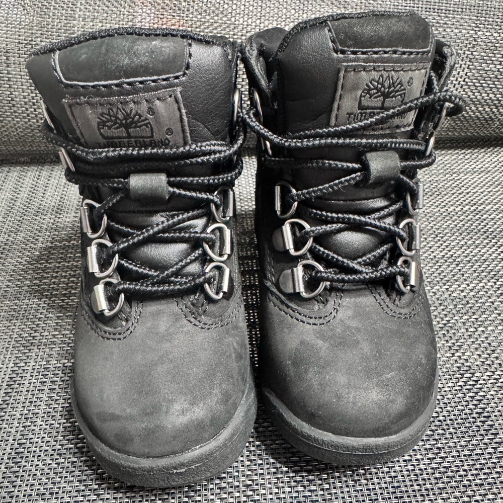 Timberland Kids Charcoal Black Boots